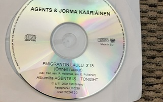 Agents & Jorma Kääriäinen - Emigrantin laulu (Cds)