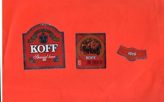 KOFF Special beer III Olut Etiketti 1999