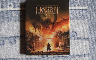 Hobbit : Battle of Five Armies - 3D Steelbook - 4 levyä