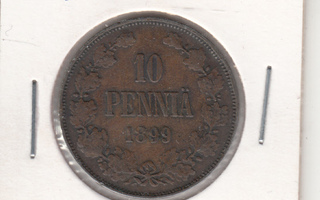 10 penniä 1899 kl 4