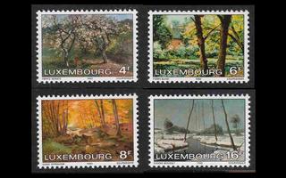 Luxemburg 1046-9 ** Vuodenajat maisemamaalauksia (1982)