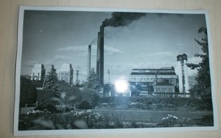 Varkaus, tehtaat ja ympäristöä, mv valokuvapk, p. 1951
