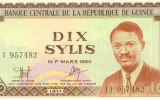 Guinea 10 sylis 1971
