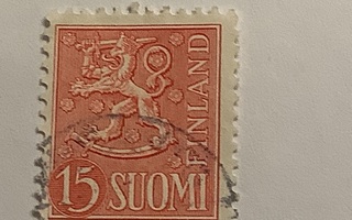 431/ 1954 Leijona M54 15mk o leimattu