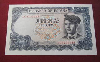 500 pesetas 1971 Espanja-Spain