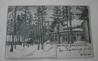 Hyvinkää, Hyvinkään  sanatorio, piirrospk, p. 1906