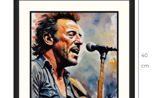 Uusi Bruce Springsteen taulu 40 cm x 40 cm kehyksineen