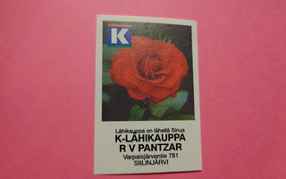 TT-etiketti K K-Lähikauppa R V Pantzar, Siilinjärvi