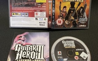 Guitar Hero III Legends of Rock PS3 - CiB