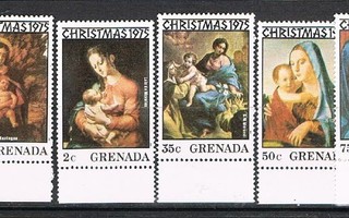Grenada 1975 - Joulu Christmas ++ sarja ja blokki