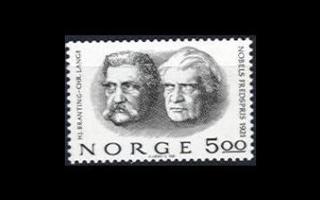 Norja 849 ** Nobel-voittajia 1921 (1981)