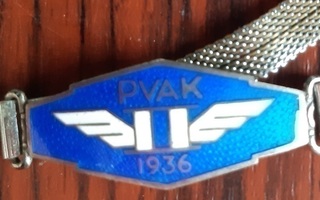 Veljekset Sundqvist v. 1936 hopeinen merkki PVAK