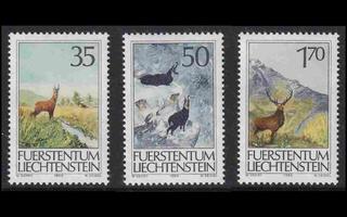 Liechtenstein 907-9 ** Metsästys (1986)