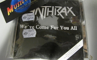 ANTHRAX - WEVE COME FOR YOU ALL PROMO CD SINGLE SLEEVE