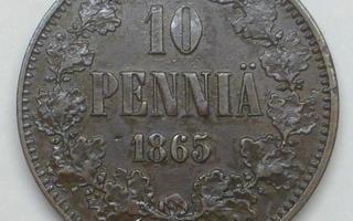 1865 10 penniä kl1+-01/1-1+