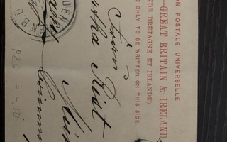 Vanha 1897 postikortti