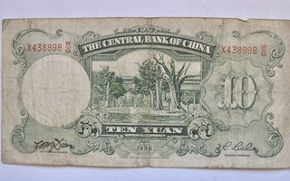 Kiina China 10 Yuan 1936