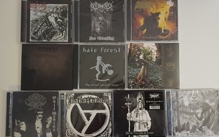 22 Black metal levyä