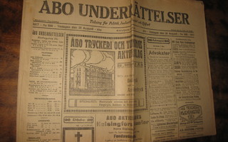Sanomalehti  Åbo Underrättelser  21.8.1917