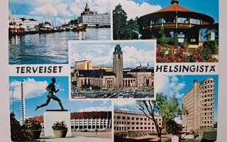 Kulkenut 1968 Helsinki kortti