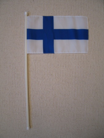 Suomen lippu käsilippu urheilukisoihin tms. 