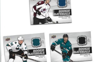 3 X ROOKIE MATERIALS - JERSEY - UD 2014-15