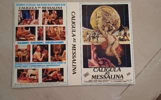 Caligula ja Messalina VHS kansipaperi / kansilehti