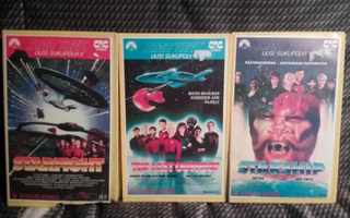 Star Trek: The Next Generation 3kpl VHS FIx [EI POSTIKULUJA]