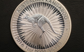 Australia 1 oz kangaroo hopea 2016 #2200