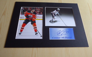 Connor McDavid Edmonton Oilers NHL valokuvat paspis A4