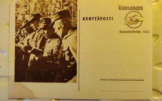 Kenttäpostia 1942  sotilaspostikortti iltahartaus