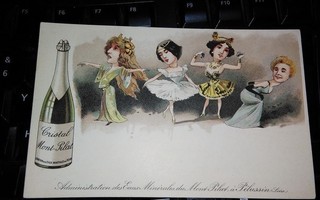 Viini ja Kauniit Naiset Huumori Taide 1900alk, PK94