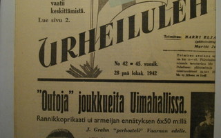 Suomen Urheilulehti Nro 42/1942 (15.3)