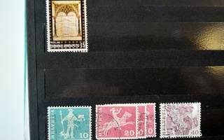 Sveitsi, Espanja, Kreikka, Itävalta postimerkkejä erä