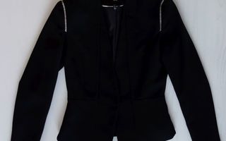 H&M musta jakku kimaltavilla koristeilla, koko 34