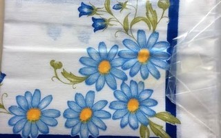 Astiapyyhe 2 kpl siniset kukat