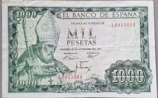 Espanja Spain 1000 pesetas 1965 P-151