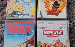 Asterix 4 kpl elokuvia VHS