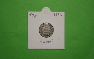 Hopea 50 penniä 1893