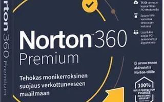 Norton 360 Premium 10 laitetta, 12kk + Norton Utilities