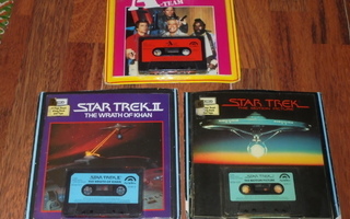 STAR TREK, The Wrath Of Khan, The A-Team C-kasetti + kirja