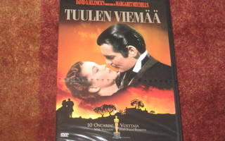 TUULEN VIEMÄÄ - DVD - Clark Gable, Vivien Leigh - UUSI