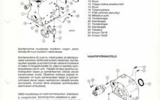 Valmet 505 605 705 805 905  korjaamokäsikirja + varaosakirja