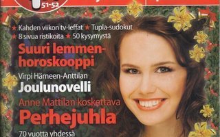 Apu n:o 51/52 2005 Anne Mattila. Sara & Esko. Laura. Ulla Le