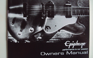 Kitaraesite Epiphone Owners Manual