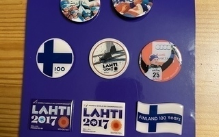 Lahti MM 2017 viralliset pinssit