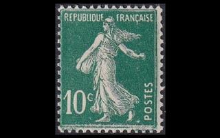 Ranska 141_II ** Käyttösarja Säerin 10 C (1921)