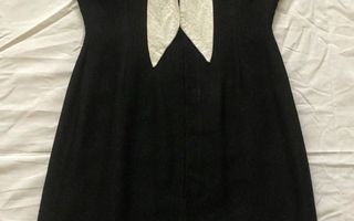VINTAGE 50-luvun musta mekko cocktailmekko retro 50s 60s  M