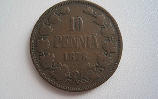 10 PENNIÄ 1876 PIENI 6.  102