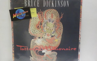 BRUCE DICKINSON - TATTOOED MILLIONAIRE M-/M- LP + poster